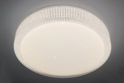 Светильник потолочный LED с пультом LED LAMPS 81076 Natali Kovaltseva белый 1 лампа, основание белое в стиле хай-тек с пультом фото 7